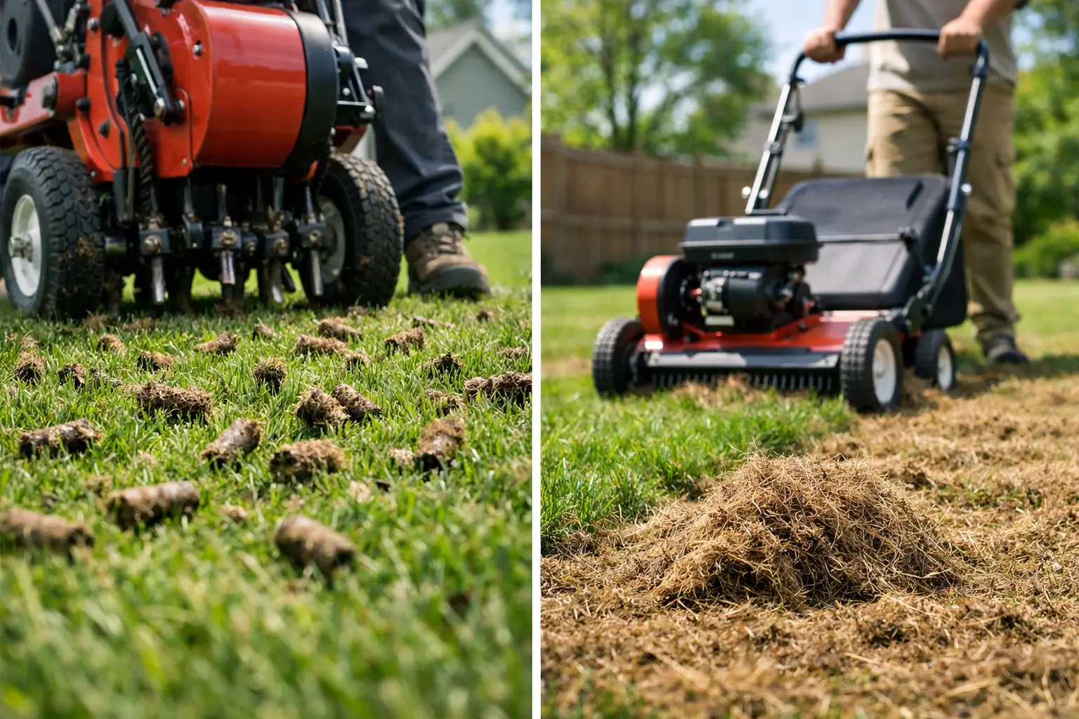 Aeration vs Dethatching a Lawn in Indiana