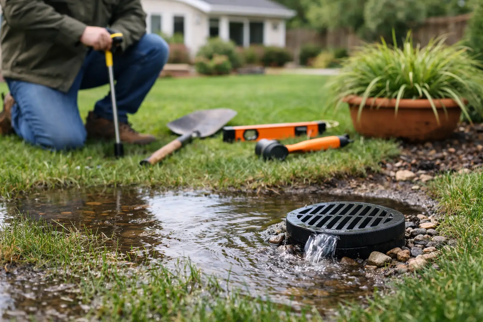 How to Fix Lawn Drainage Without Guesswork