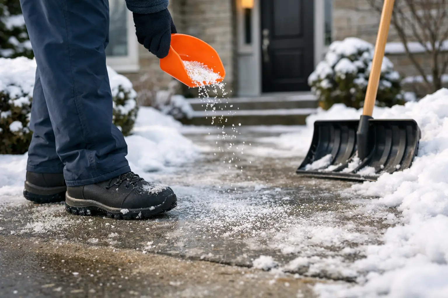 How to Prevent Sidewalk Ice Around Your Property