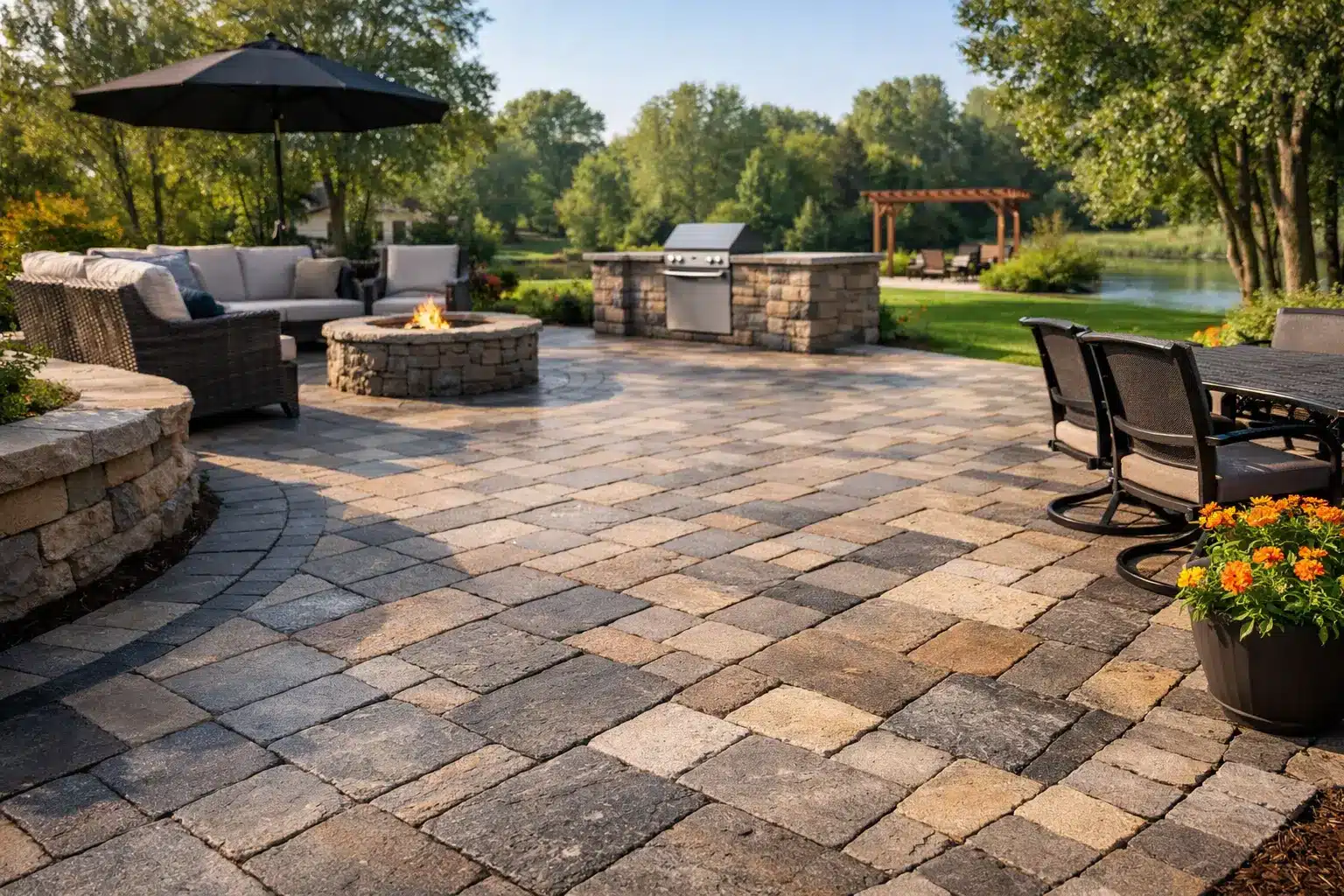 Patio Pavers for Central Indiana Backyards