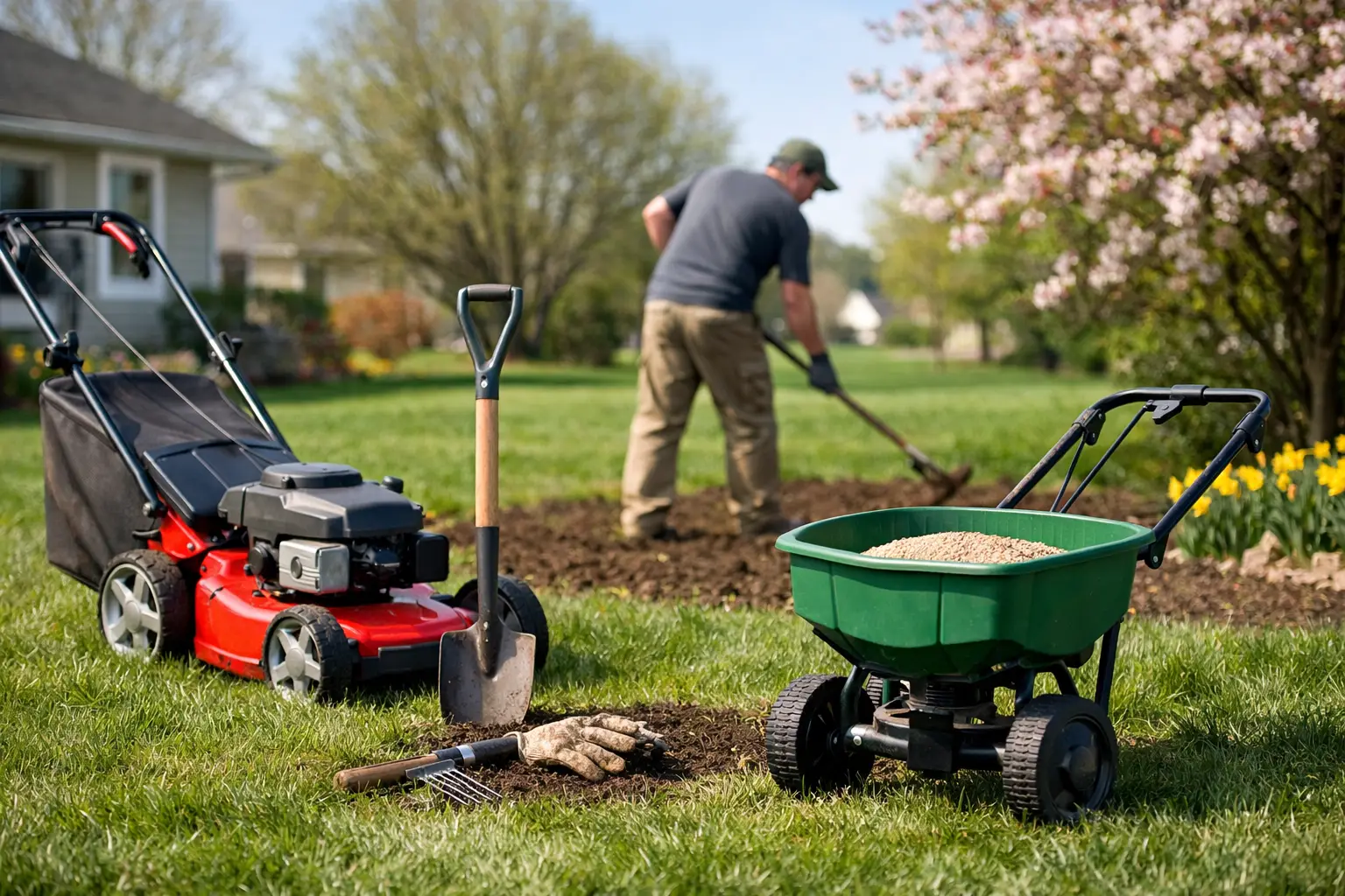 Spring Lawn Preparation in Central Indiana
